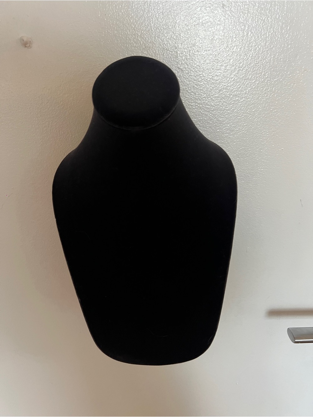 Black Velvet Necklace Display Bust Magnetic